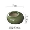 Maceta de cerámica con forma de flor carnosa, con esmalte de grietas de hielo transfronterizo, creativa, de escritorio, miniplanta verde, de bambú y ciprés, para hotel, estilo chino