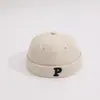 Novo Chapéu de Outono Estilo Chinês para Crianças Chapéu de Proprietário para Meninos e Meninas Chapéu da Moda Letra P Chapéu de Abóbora Pode Imprimir Texto