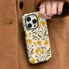 Funda de Teléfono Personalizada Estilo Retro Flor Amarilla Película Artística Estilo Ins Cobertura Total Anti-caídas Carcasa Dura Estilo Bosque Fresco Teléfono