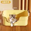 Caixa de Areia para Gatos Extra Grande Anti-respingo Banheiro para Gatos Extra Grande Desodorante Caixa de Areia Aberta para Gatos Enorme Caixa para Fezes de Gatinhos