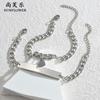 Cruz-border quente aço inoxidável amor casal pulseira feminina nicho alto sentido moda masculina pulseira masculina Yiwu jóias