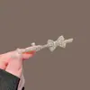 Pinza para el pelo de lazo con diamantes completos para mujer, nuevo modelo 2026, pinza lateral con un tacto de alta gama y exquisito, adecuada para flequillos y cabellos sueltos