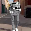 Conjunto de Sudadera Casual de Moda Europea y Americana Temu Transfronterizo Nuevo Conjunto de Dos Piezas Holgado para Hombre con Cuello Redondo y Pantalones