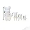 Oso de Fluido Base Blanca DIY Hecho a Mano Regalo para Niños Set de Pintura Acrílica Kit de Materiales Oso Violento Venta al por Mayor