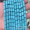 Cuentas cilíndricas de ágata de ojo de tigre de 6 x 10 mm, cuentas sueltas para pulseras, accesorios para manualidades