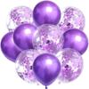 [5 5] Combinação de Balões Transparentes com Lantejoulas Transfronteiriços Suprimentos de Festa Metálicos Balão de Papel Redondo de Partida Pacote