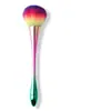 1 pieza tamaño grande suave esponjoso polvo de brillo profesional pincel pincel para limpiar polvo de uñas mujeres niñas manicura DIY maquillaje herramienta de belleza