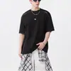 Camiseta de Manga Corta Patchwork Desestructurada para Hombre, Nuevo Modelo Verano 2026, Diseño de Nicho, Marca de Tendencia Estilo Americano, Top Fresco de Media Manga