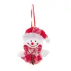 Decoraciones Navideñas Nuevas Transfronterizas Adornos para Árbol de Navidad Muñeco de Nieve con Cascabel Colgante Pequeño Colgante de Cascabel Navideño
