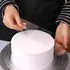 5 raspadores suaves de plástico transparente para pastel en semicírculo, herramientas de raspado de crema para pastel de cumpleaños