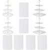 Plato para bocadillos de 3 niveles estilo europeo, plato para frutas, soporte para exhibición de postres para té de la tarde, mesa de postres, soporte para pasteles, mesa combinada para pasteles