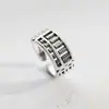 Anillo de Moneda Vintage Desgastado, Anillo Ajustable Unisex, Anillo Único y Moderno para el Dedo Índice, Realza la Elegancia, Diseño de Ábaco