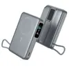 Pantalla Dinámica Pantalla Digital Carga Inalámbrica con Soporte de Cable Integrado Power Bank Magnético 10000mAh Carga Súper Rápida 22.5W