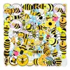 50/100 Piezas de Lindas Pegatinas de Abejas Graffiti para Patineta, Refrigerador, Teléfono, Botella de Agua Pegatinas Decorativas Pedido al por Mayor