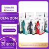 Saco de embalagem plano autoportante para ração de gato 400g saco de ração de gato 1.2kg saco de embalagem para ração de animal de estimação selado em oito lados personalização