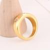 Nuevo Anillo de Acero Titanio Brillante Amor Diamante para Hombres y Mujeres, Anillo de Joyería Casual Personalizado para Parejas, Accesorios