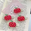 Pinza para el pelo de niña linda, onda de corazón, lunares, manzana roja, todo a juego, estilo japonés y coreano, para flequillo, clip lateral, accesorio para el pelo de dibujos animados, pinza rota
