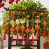 Linterna de Bendiciones del Festival de Primavera de Año Nuevo Adornos Colgantes de Bonsái Adornos Colgantes con Borla Roja Árbol de Nochevieja Planta en Maceta Adornos Colgantes Decorativos Venta al por Mayor