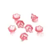 Vidrio transparente color degradado que cambia de color cuentas de orquídea lirio soporte para flores pulsera diy hecha a mano accesorios para pulseras materiales accesorios de joyería