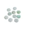 Jadeíta de Myanmar Grado A Tipo Hielo Hebilla Tricolor Flor de Ciruelo 9mm Separador Jade Piezas Sueltas Accesorios de Joyería Materiales para Tejido Venta al por Mayor