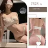 Conjunto de lencería sexy Yeqin, estilo europeo y americano, malla de encaje hueca transparente, body fácil de llevar 7628