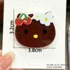 Pinza para el pelo KT de acrílico estilo ins coreano, linda y dulce para niñas, pinza de pico de pato, popular entre los estudiantes, accesorio para el pelo para mechones sueltos