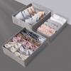 Caja de Almacenamiento de Ropa Interior Morandi de Tela Organizador Doméstico Tipo Cajón para Ropa Interior, Sujetadores y Calcetines Caja de Almacenamiento 3 en 1