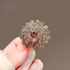 Broche Estilo Coreano Serie de Moda Broche Creativo Collar Colorido Cristal Brillante Strass Sujetador Anti-Exposición para Ropa