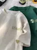 Camiseta de Manga Corta con Bordado Sencillo para Hombre Verano 2026 Nuevo Estilo Americano Top Holgado Ropa de Media Manga para Jóvenes Niños