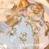 Novos acessórios populares para nail art: decorações de unha em formato de cobra com strass em formato de coração torto e cobra cravejada de diamantes