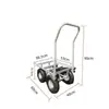 Carro de Herramientas de Hardware, Carrito de Plataforma para Carga, Carrito Pequeño de 4 Ruedas, Carrito con Cesta de Plástico, Ruedas Grandes Inflables de 10 pulgadas que Ahorran Esfuerzo