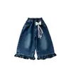 Nova coleção de primavera e outono: Novas calças jeans largas casuais, estilo floresta, estilo coreano retrô, versáteis, macias, para meninas