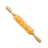 Bastão de massagem de nove rodas, rolo de mão para relaxamento muscular de corpo inteiro, massagem terapêutica para saúde de ombros, pescoço, cintura e pernas