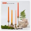 Vela colorida estilo europeu haste longa sem fumaça sem cheiro Natal casamento festa jantar à luz de velas atmosfera ornamentos decorativos