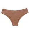 Tanga para Mujer, Seda de Hielo Sin Costuras de una Pieza, Cintura Media, Cómodo y Transpirable, Ropa Interior Sexy de Seda de Hielo para Mujer