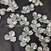 Accesorios de flor de tres pétalos de imitación perla ABS piezas para manualidades pegamento de crema accesorios barrocos pasadores de pelo pasadores materiales para accesorios de pelo