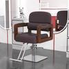 Silla de peluquería con reposabrazos de madera maciza, silla de barbería, silla reclinable elevadora para cortar el pelo, venta al por mayor 3022