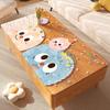Mesa de Centro de PVC de Dibujos Animados Mantel de Mesa Impermeable y a Prueba de Aceite Desechable Transparente Vidrio Suave Mantel de Mesa de Comedor Lujo Ligero Alfombrilla de Escritorio de Alto Nivel