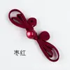 Acessórios Bai Xi: Tecido Cheongsam, Orelhas de Coelho de Roda Única Cauda Longa Miçangas de Jade Tecidas à Mão, Estilo Chinês Novo Traje Tang Hanfu Botões de Estilo Nacional