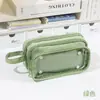 Estuche para Lápices Transparente Desmontable de Gran Capacidad y Múltiples Niveles, Bolsa de Papelería Multifuncional y Elegante para Estudiantes de Primaria y Secundaria, Venta al por Mayor