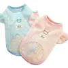 Ropa para gatos transfronteriza, anti-pérdida de pelo, chaleco fino de dibujos animados fresco, ropa transpirable para aire acondicionado, ropa de protección solar para perros de verano