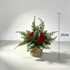 Decoraciones de árbol de Navidad artificial con bayas pequeñas estilo nórdico transfronterizo para recepción y arrangement de escena de mesa