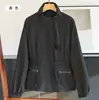 Nova jaqueta de moda estilo coreano para outono e inverno, super estilosa e casual, acinturada, versátil, corta-vento feminino de comprimento curto