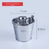 Cesta recipiente para batatas fritas hotel restaurante louça criativa americana aço inoxidável cesta preta para batatas fritas mini cesta para fritar