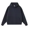 Nueva Sudadera con Capucha Pullover de Otoño 400g para Hombre, Estilo Americano Color Sólido Moda Casual Hombro Caído con Estampado Personalizado