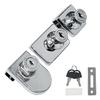 Cerradura para Puerta de Cristal, No Requiere Perforación, para Vitrinas de Centros Comerciales, Cerraduras para Ventanas de Puerta Simple y Doble, Cerraduras para Puertas Correderas de Doble Apertura, Cerraduras para Puertas Correderas, Cerraduras para Puertas de Gabinete