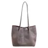 Coleção Outono/Inverno 2026 estilo coreano transfronteiriço: bolsa tote de luxo leve com estampa de leopardo, grande capacidade, estilo retrô, bolsa de ombro versátil para o dia a dia