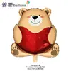 Nuevo Día de San Valentín Chino Globo Corazón Oso Confesión Corazón Conejo Escena de Confesión Diseño Globo de Película de Aluminio
