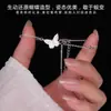 Pulsera de Borlas de Mariposa Fresca y Sencilla para Mujer, Estilo Coreano, Diseño Minimalista de Nicho, Joyería de Moda Versátil, Regalo para Novia
