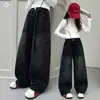Jeans con Gradiente de Pedrería para Niñas 2026 Otoño Nuevo Estilo Elásticos de Pierna Ancha Sueltos Casuales Ropa Infantil